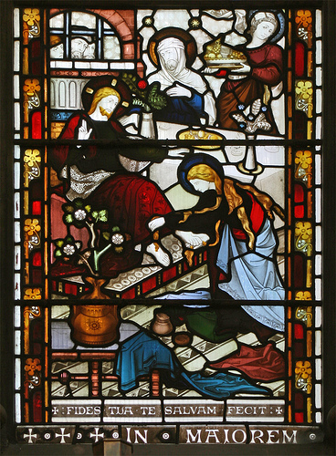 Mary of Bethany anoints Jesus